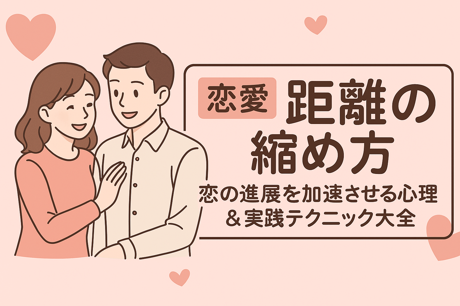 恋の進展を加速させる心理＆実践テクニック